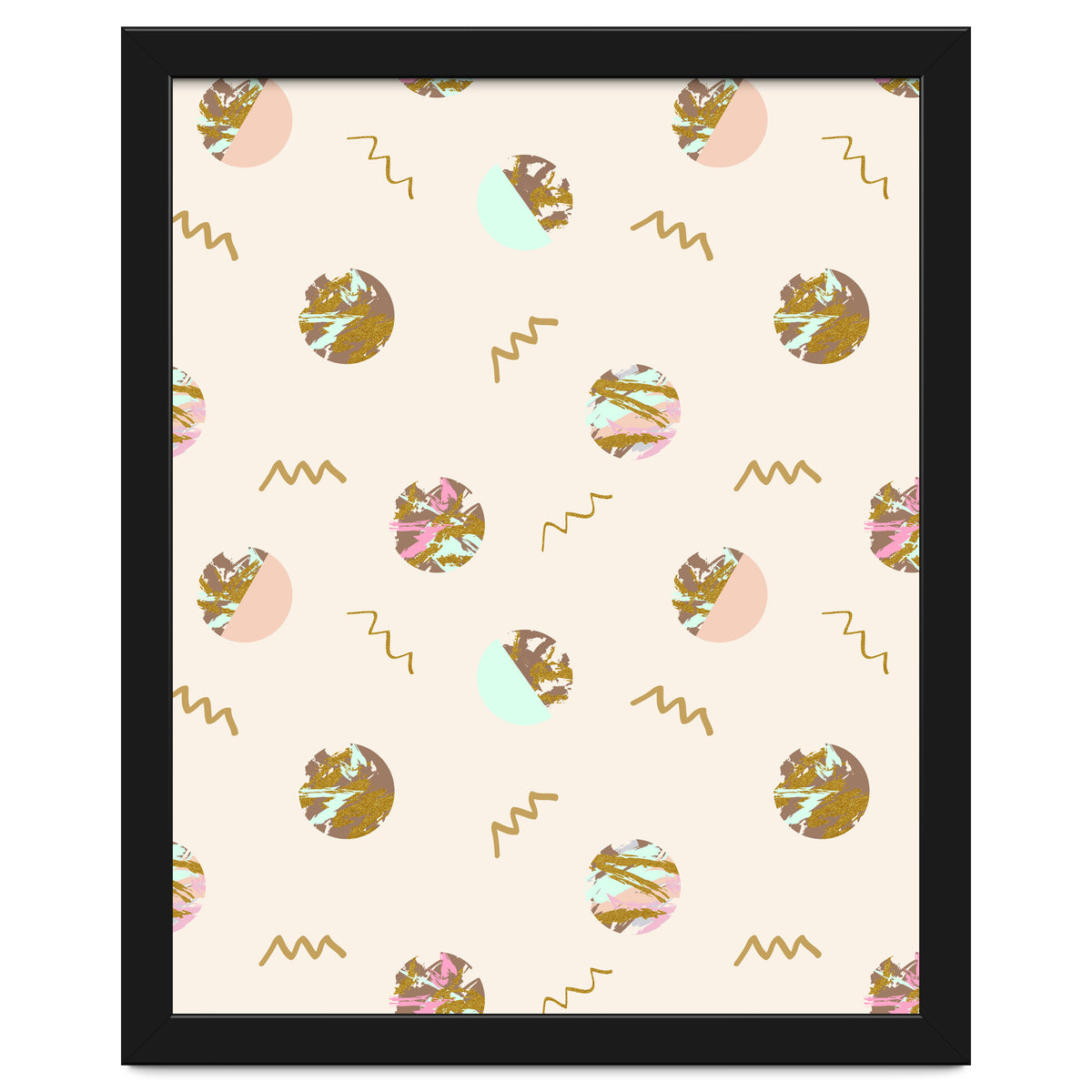 Abstract geometric vector painting