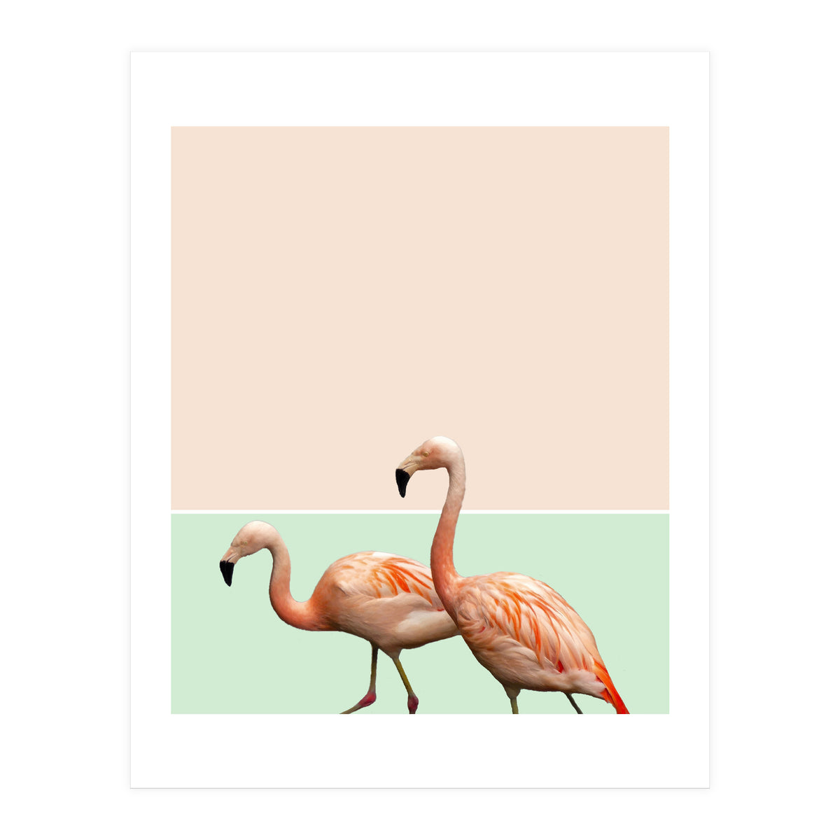 Flamingo Pastel Art (Print Only)