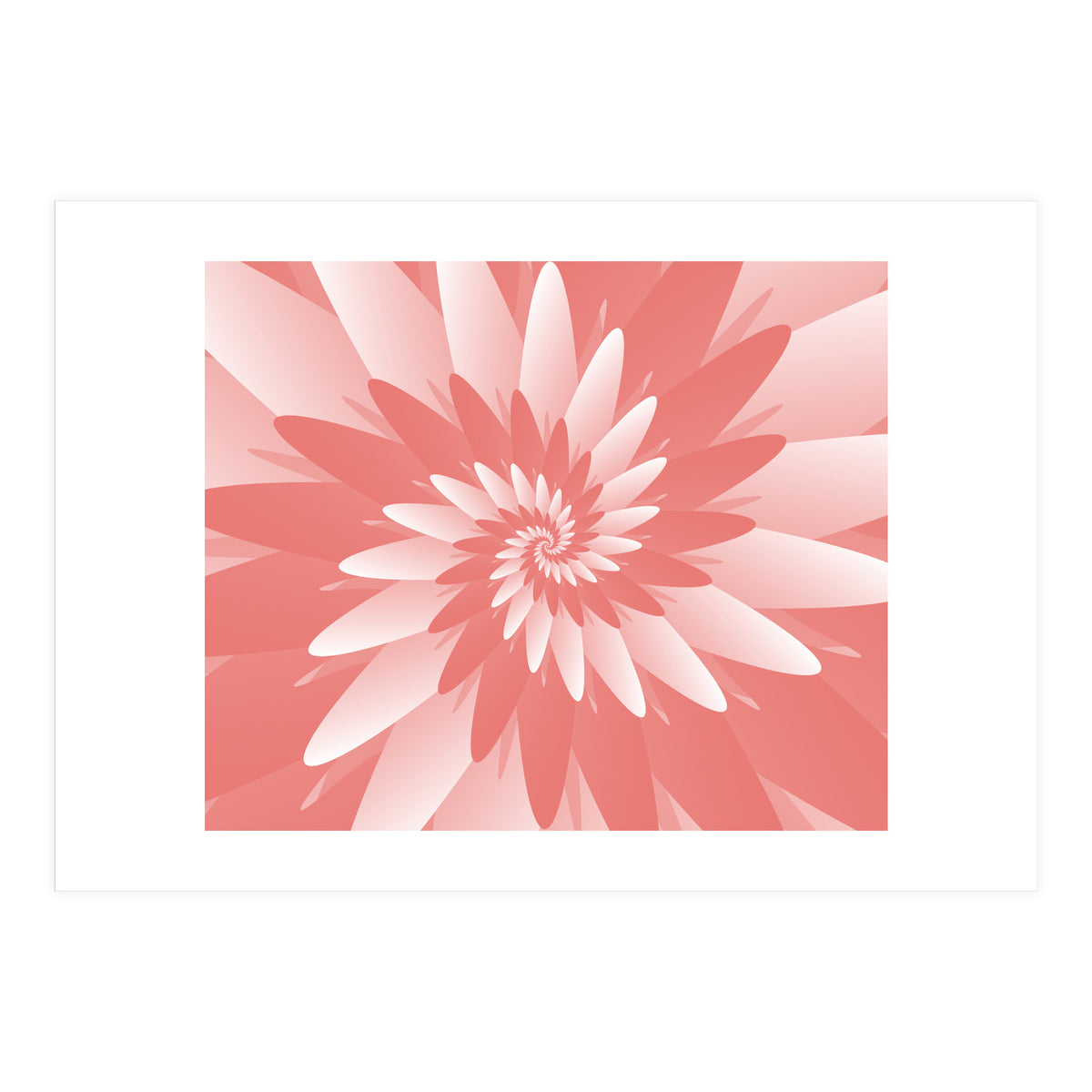 Flower Pattern Spiral  (Print Only)