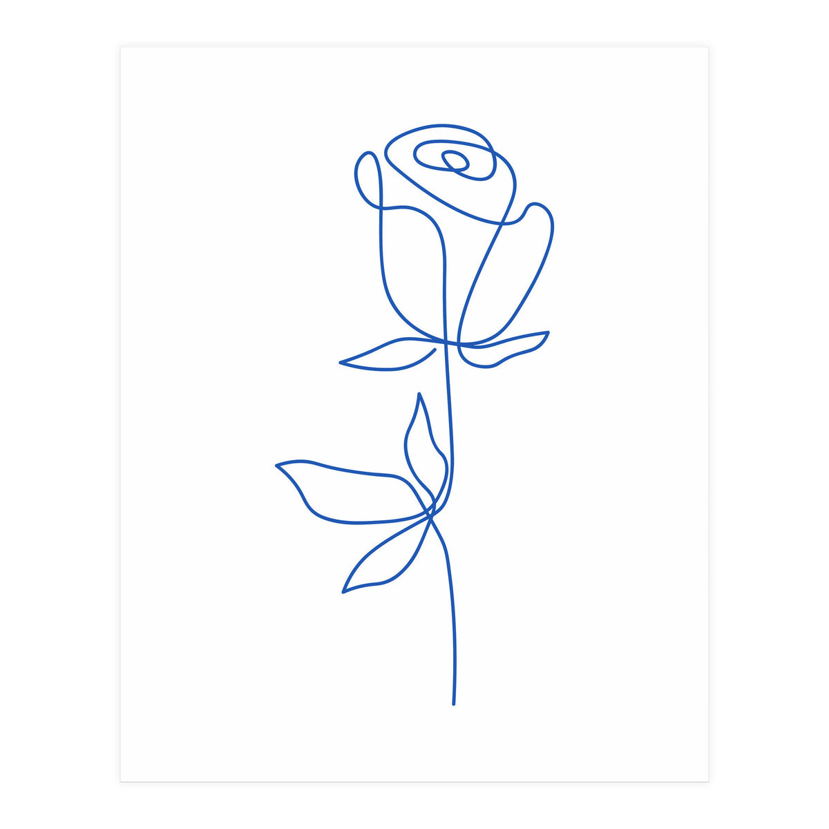 One Line Art Flower (Print Only)