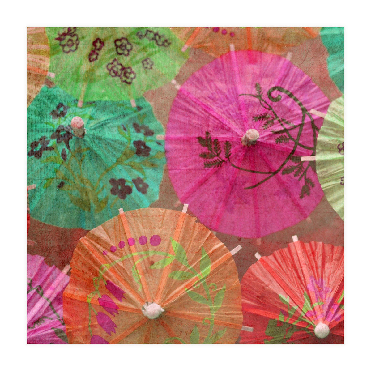 Parasols Tropical Punch (Print Only)