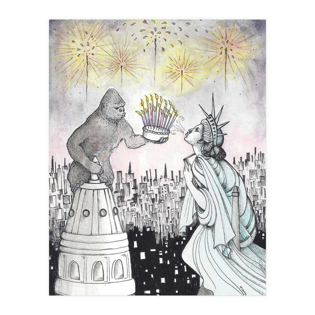 Happy 4th Of July (Print Only)