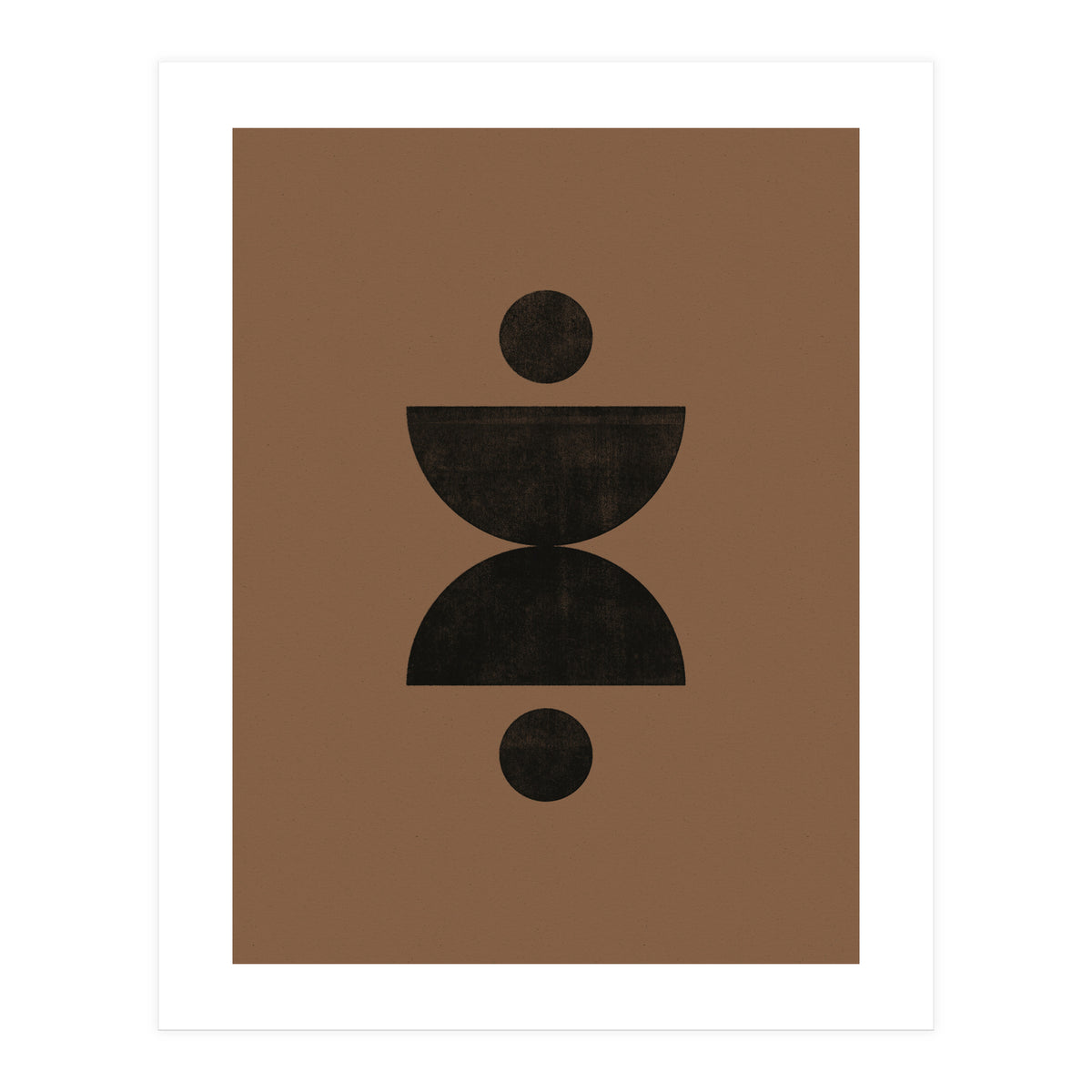 Mid-Century Modern No.27 - Woodblock Print (Print Only)