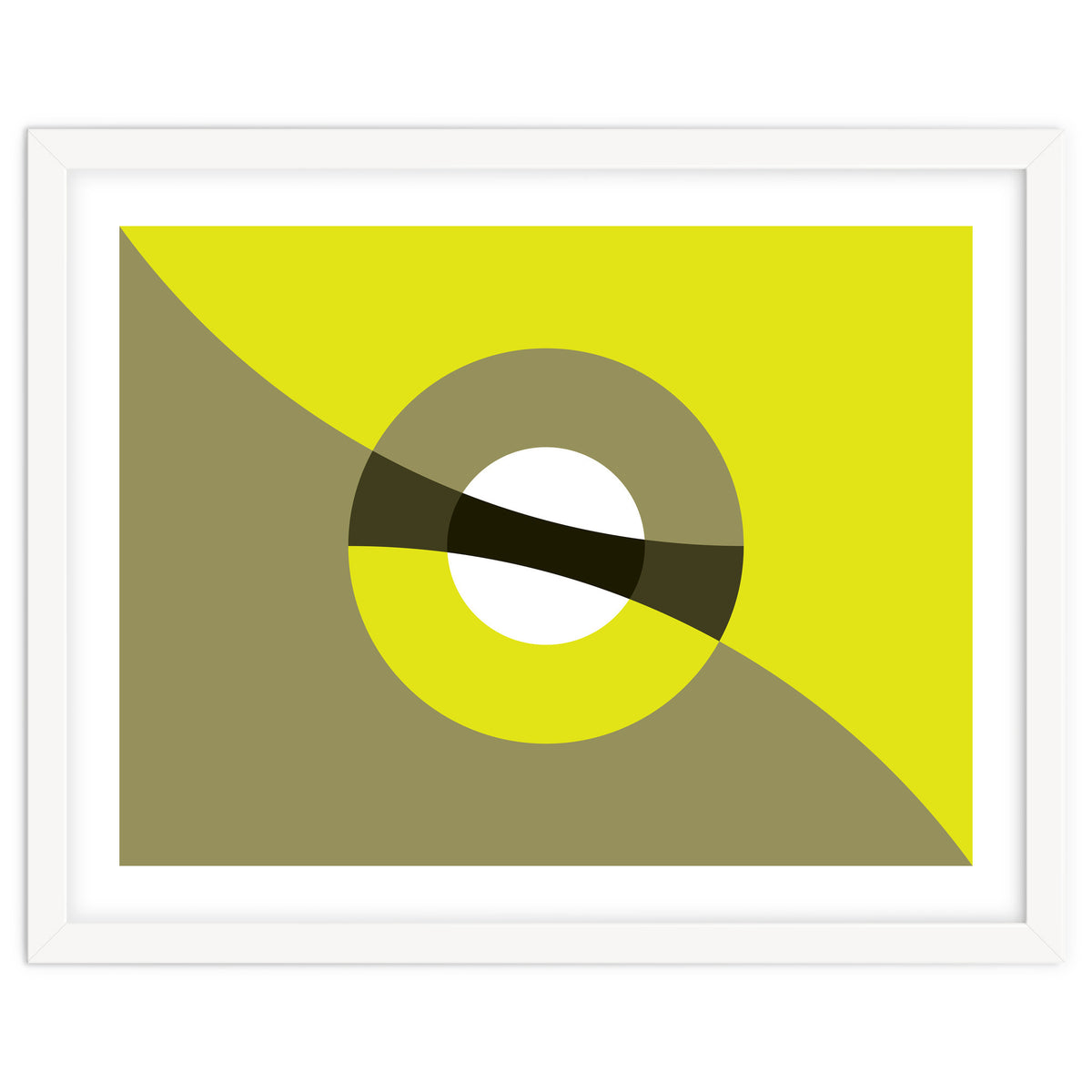 Geometric Shapes No. 44 -  mustard & beige