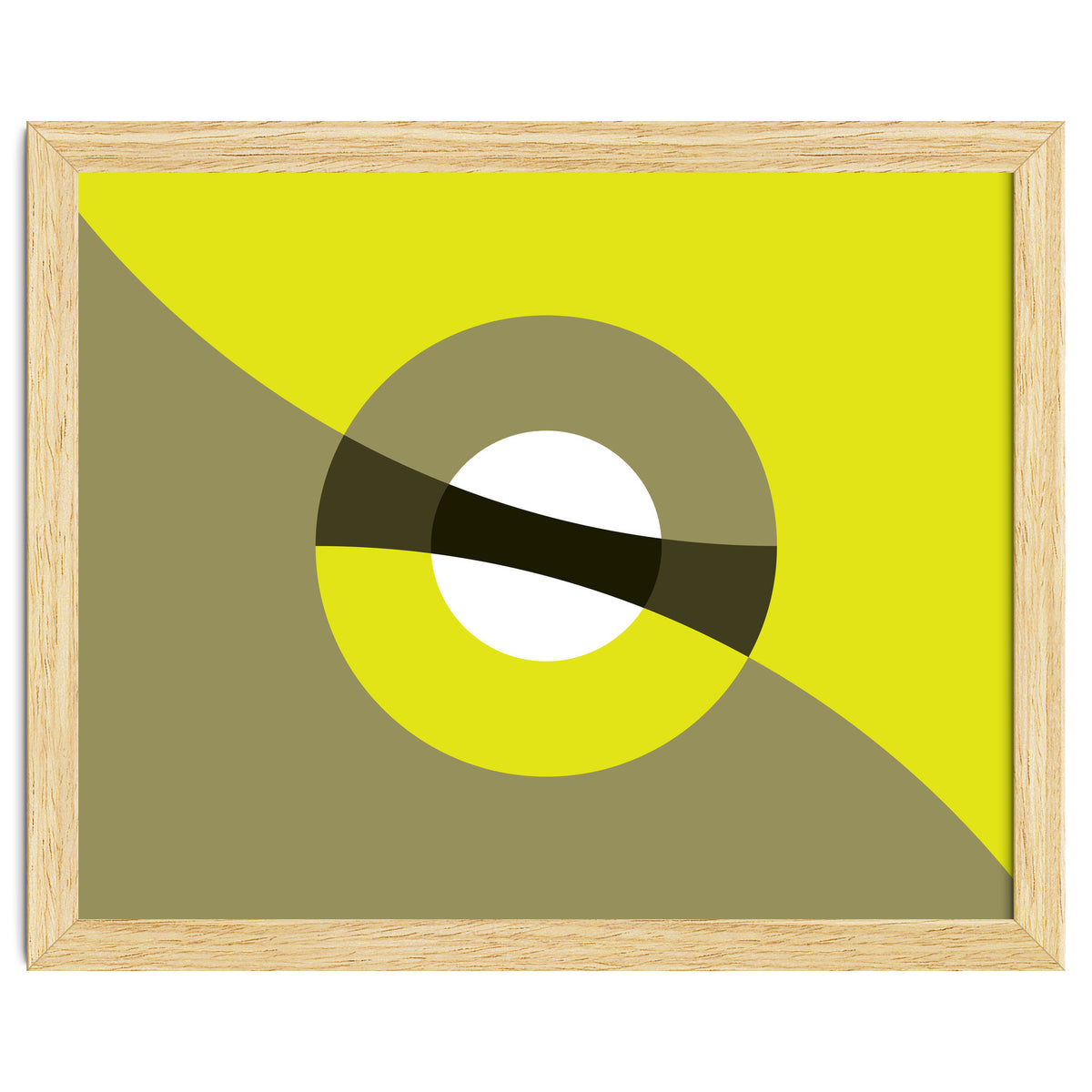 Geometric Shapes No. 44 -  mustard & beige