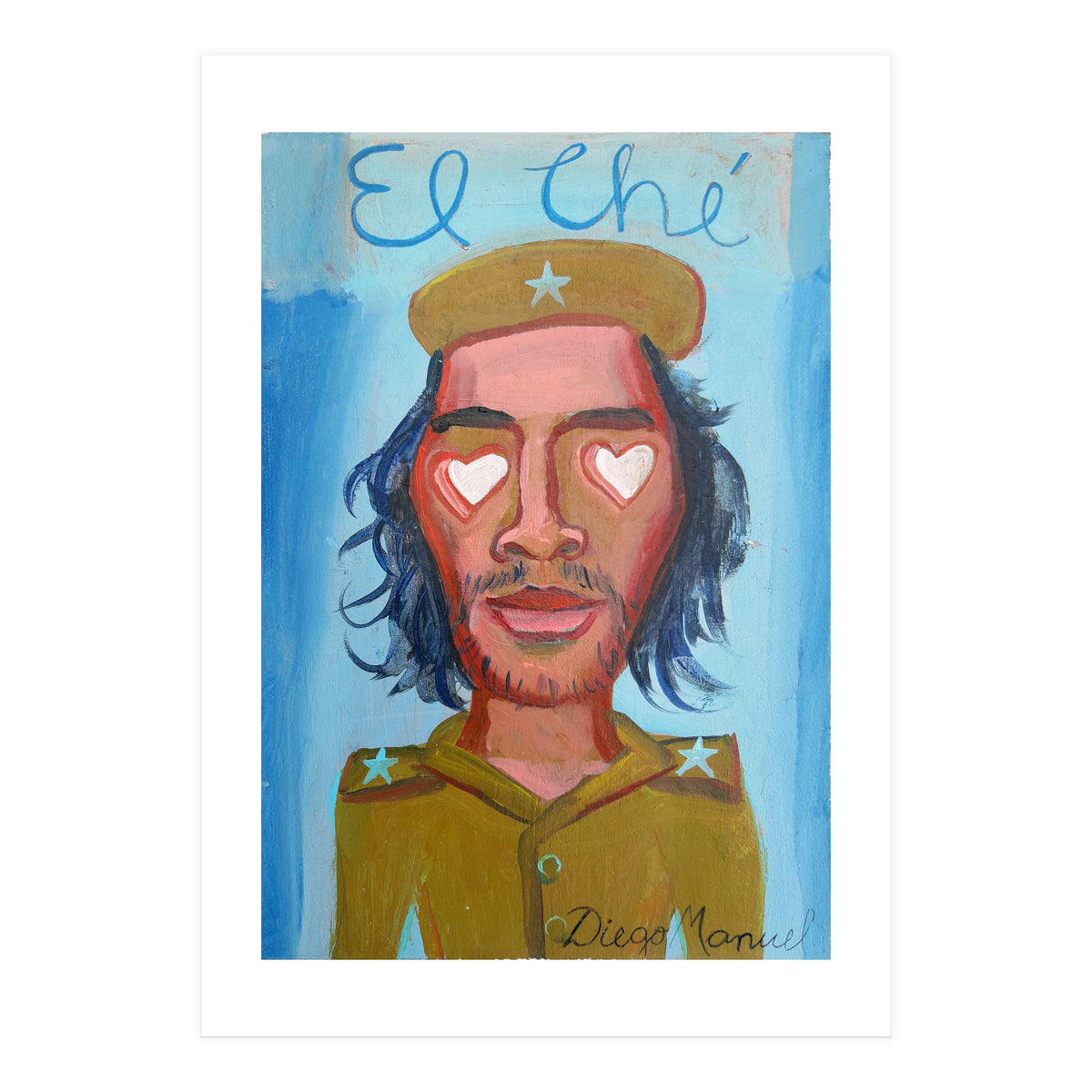 Che Guevara Y Corazones 2 B (2) (Print Only)