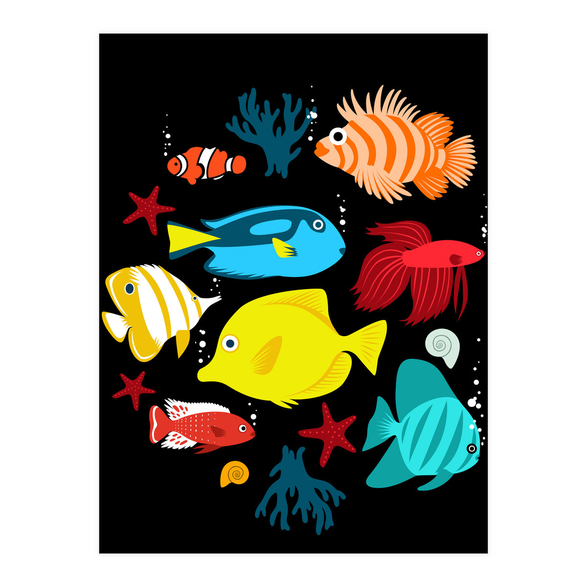 Tropical Fish (Print Only)