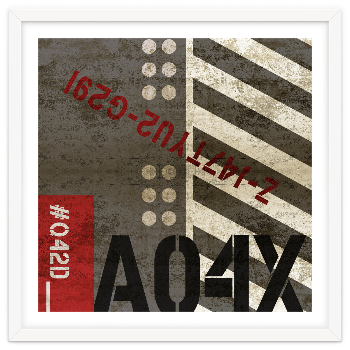 Abstract Industrial Grey Stripes