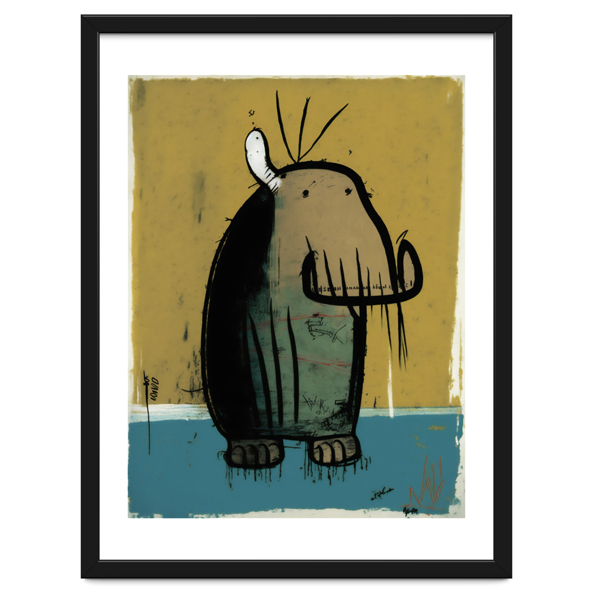 Walrus Expressionist Painting