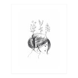 Hand Drawn Flower Girl (Print Only) thumbnail