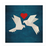 Origami love birds (Print Only) thumbnail