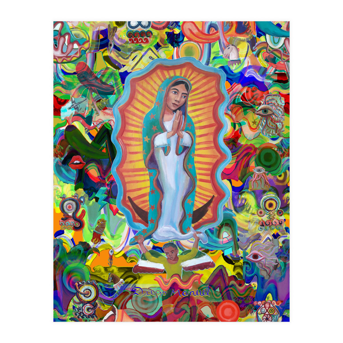Virgen Y Graffiti 21 (Print Only)