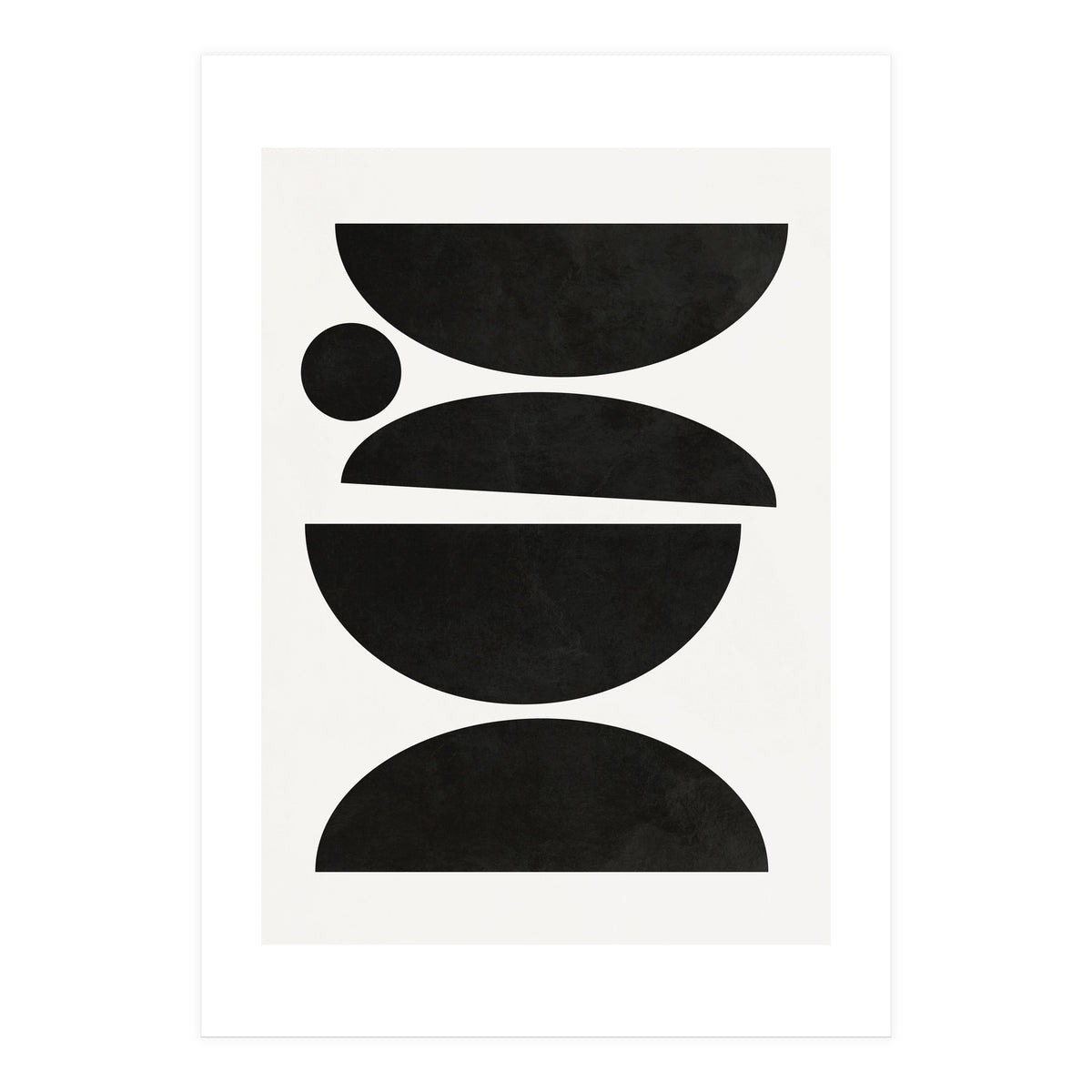 ABSTRACT AND GEOMETRIC SHAPES 01BW (Print Only)