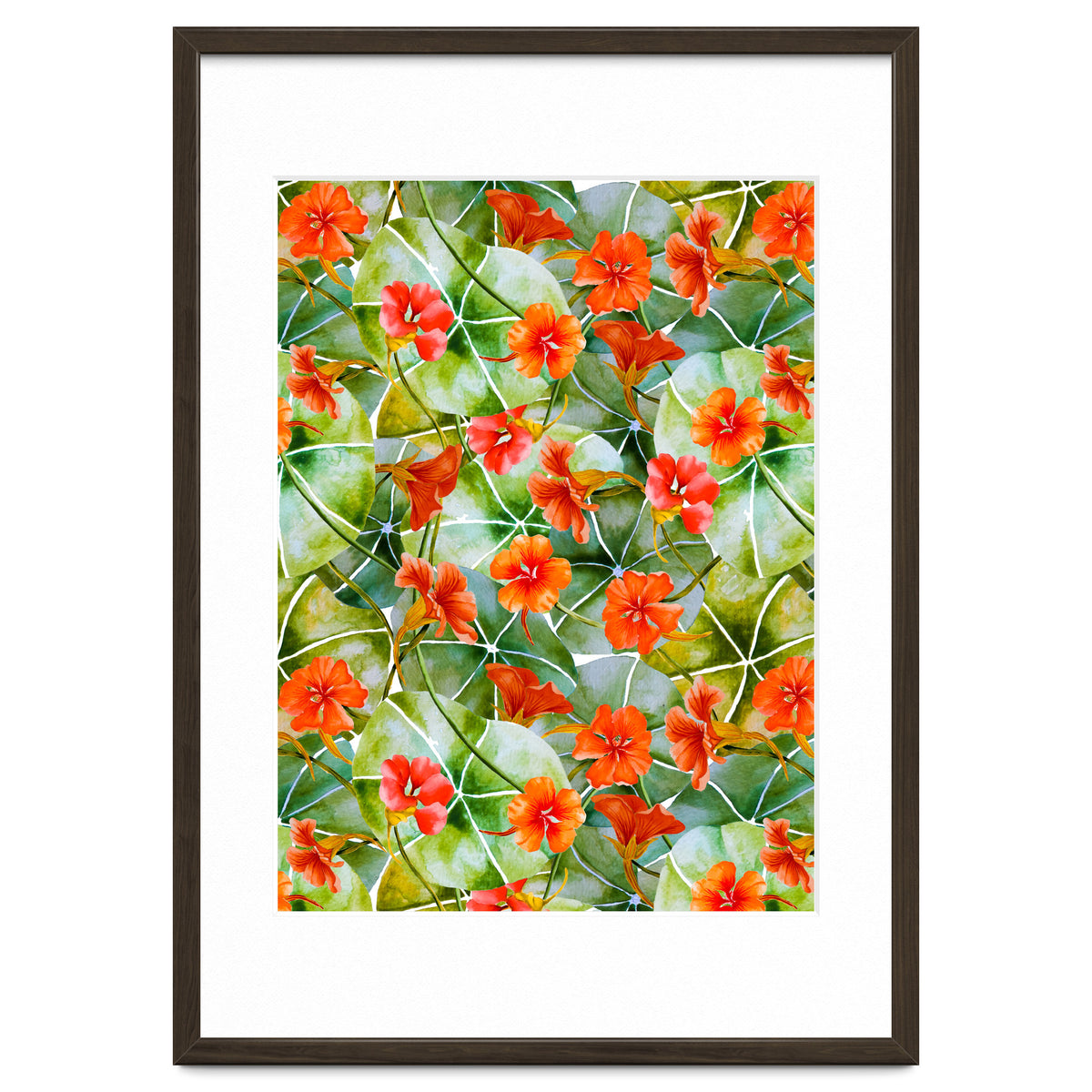 Nasturtiums watercolor 01