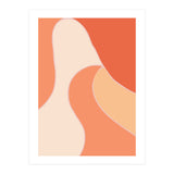 Colorful Orange Tones  Retro Waves (Print Only) thumbnail