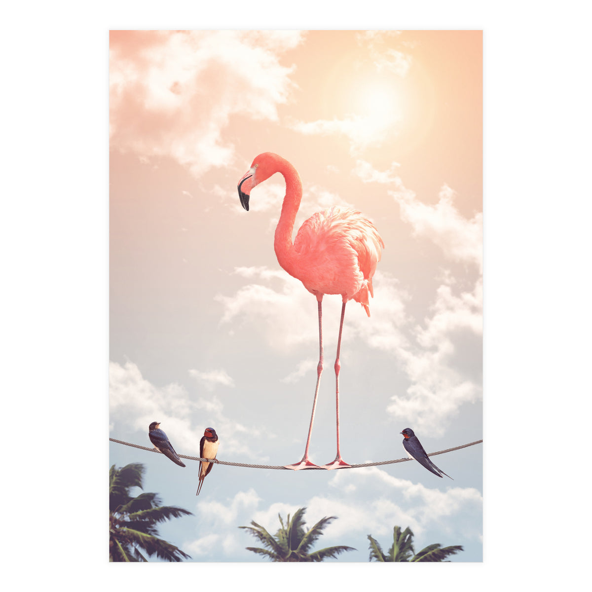 Flamingo & Friends (Print Only)