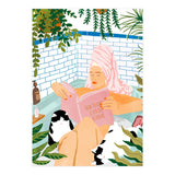 How To Have A Cat Spa Day At Home | Modern Bohemian Home Décor | Pet Bathroom Urban Jungle (Print Only) thumbnail