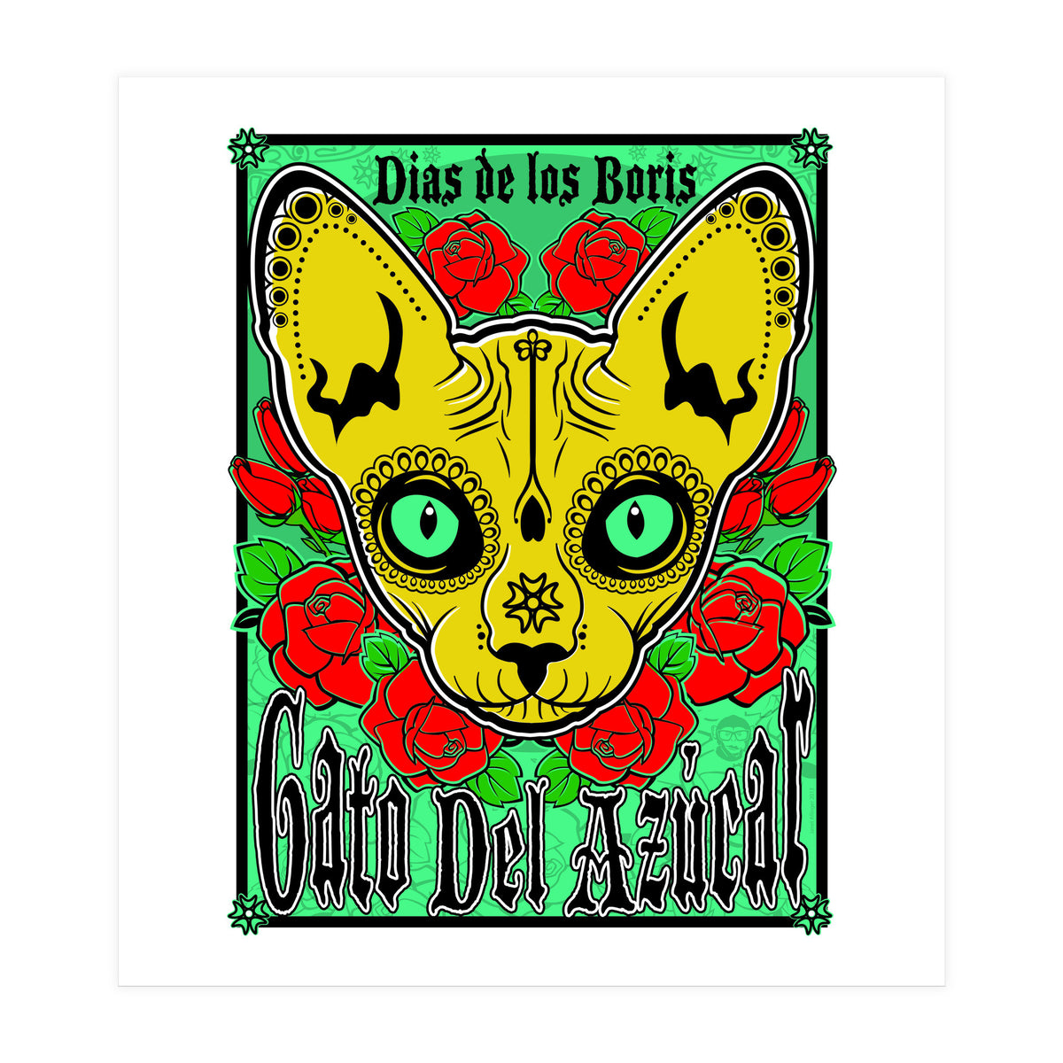 Boris Sugar Skull (Print Only)