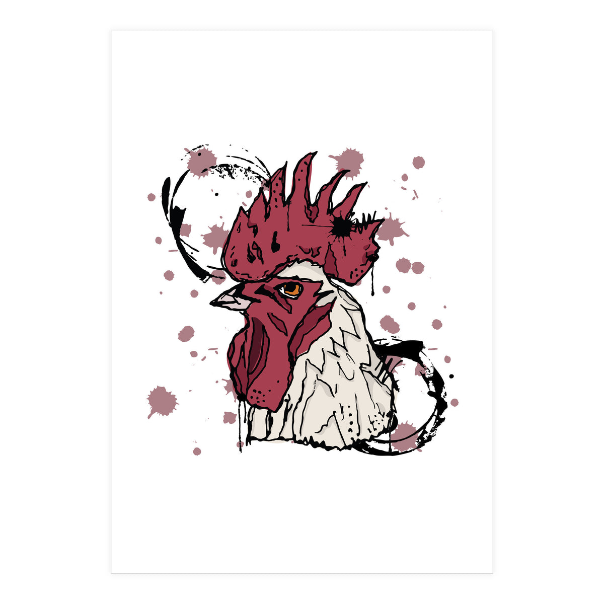 Rooster Sketch (Print Only)