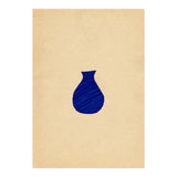 Ultramarine abstract vase (Print Only) thumbnail