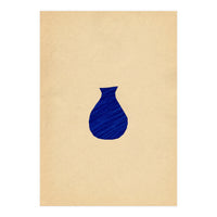 Ultramarine abstract vase (Print Only)