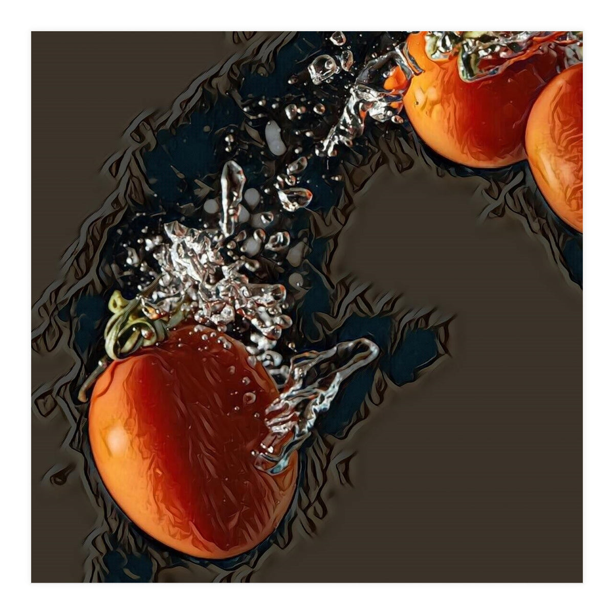 Fresh water tomatoes (Print Only)
