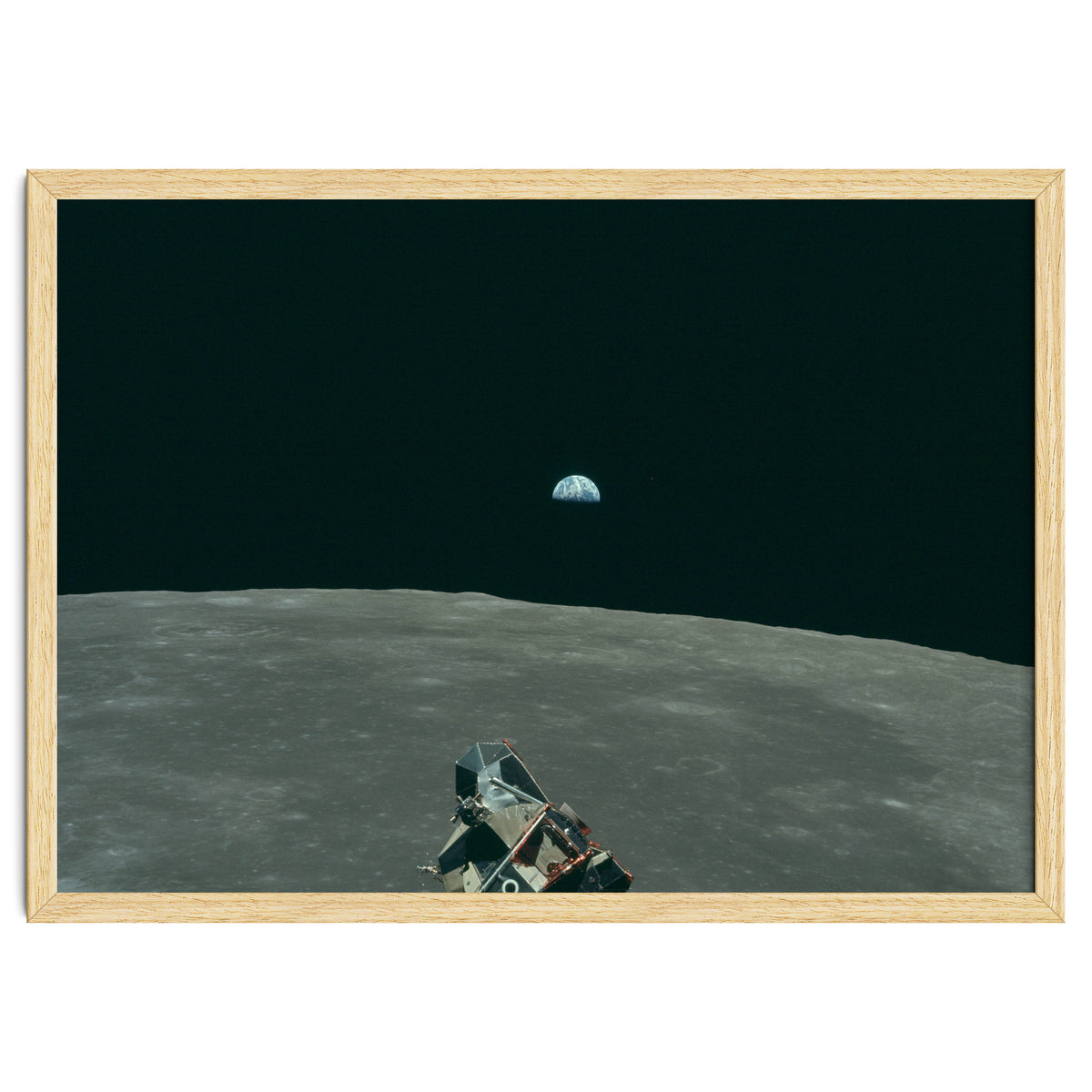 Earth, Moon And Lunar Module, As11 44 6643