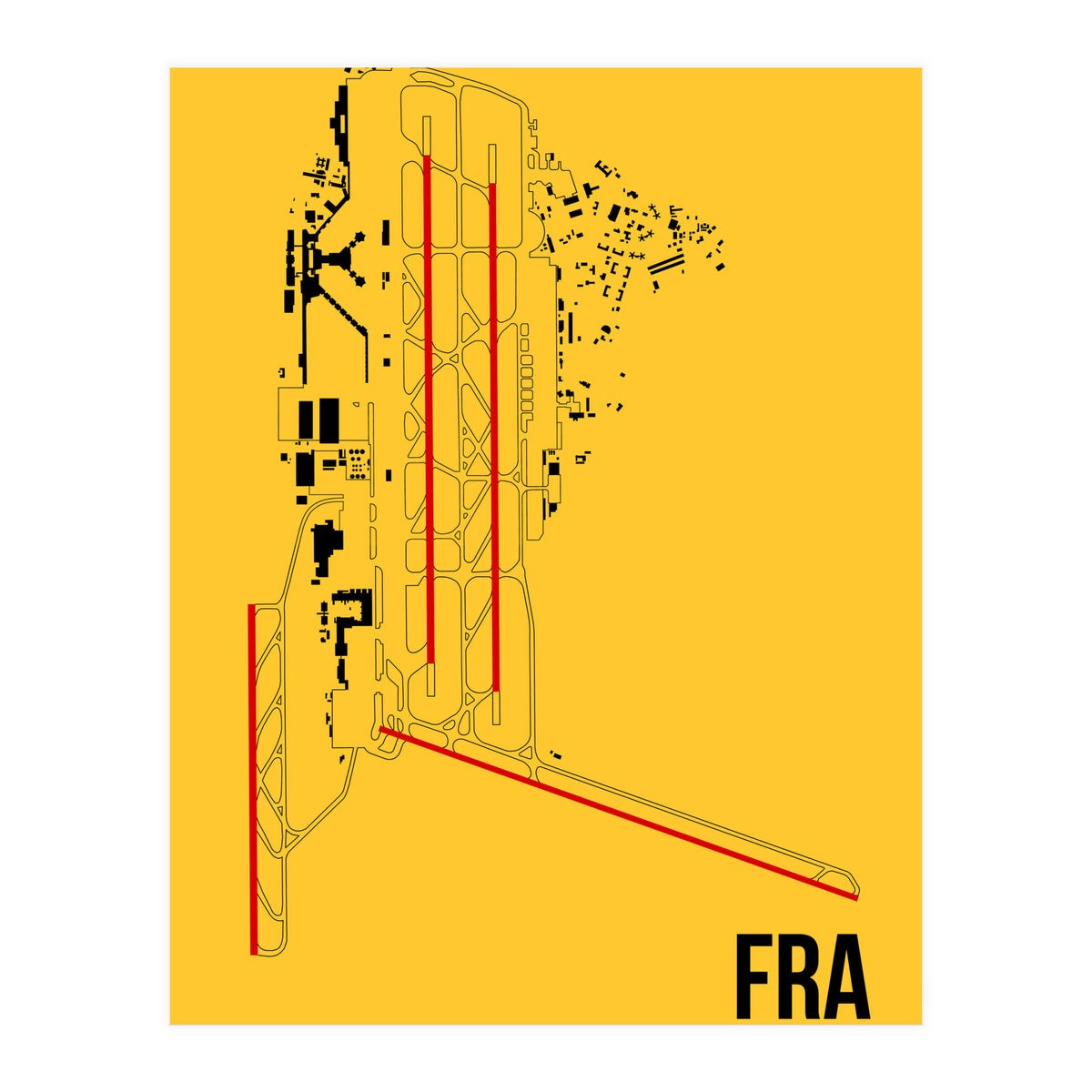 Frankfurt Airport Layout (Print Only)