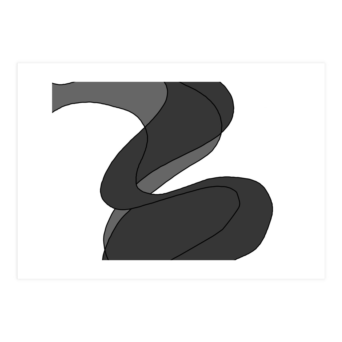 Grey Waves 5 (Print Only)