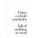 A WARDROBE FULL OF NOTHING (Print Only) thumbnail