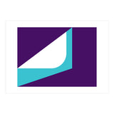 Geometric Shapes No. 22 - teal & purple (Print Only) thumbnail