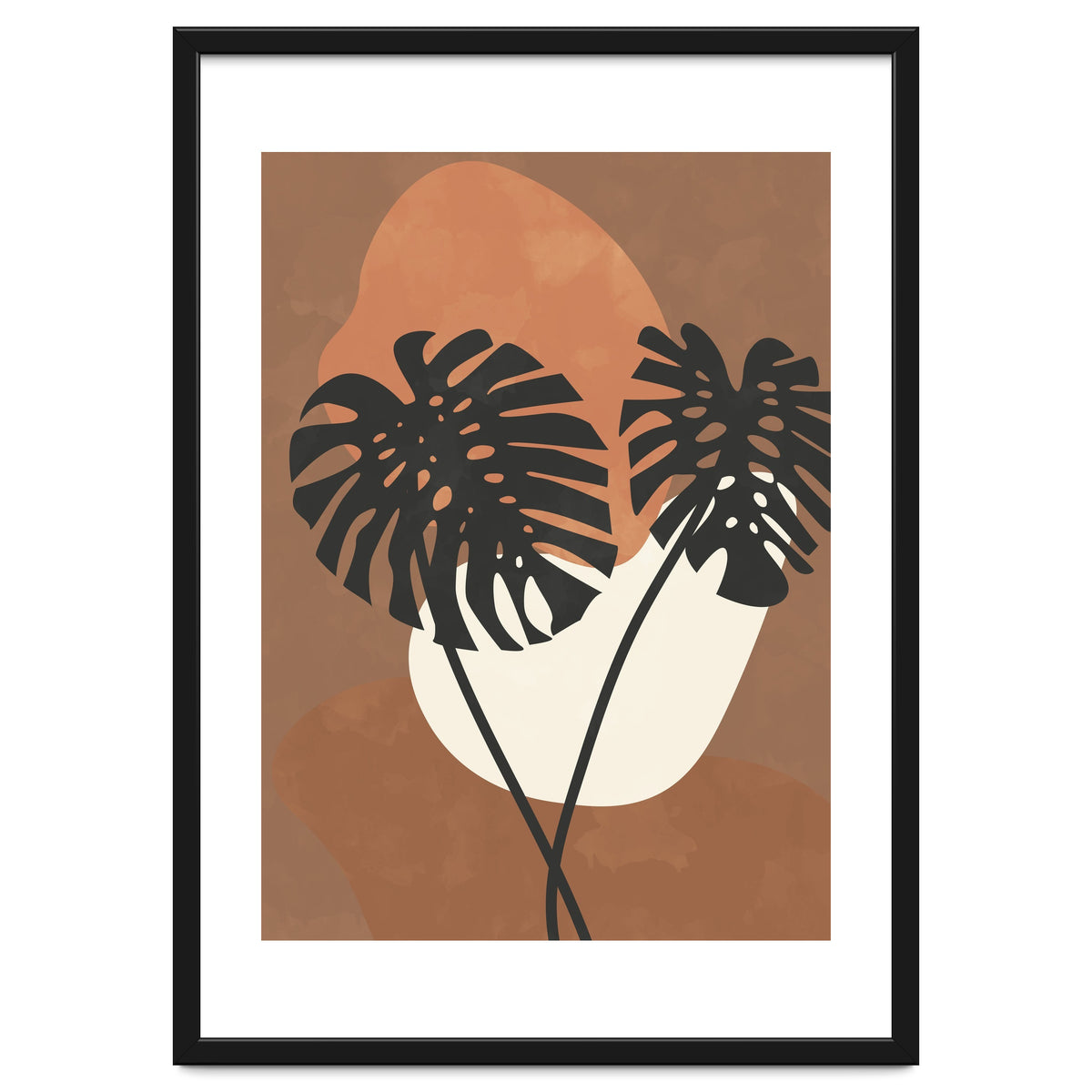 Boho Earth Tones Monstera