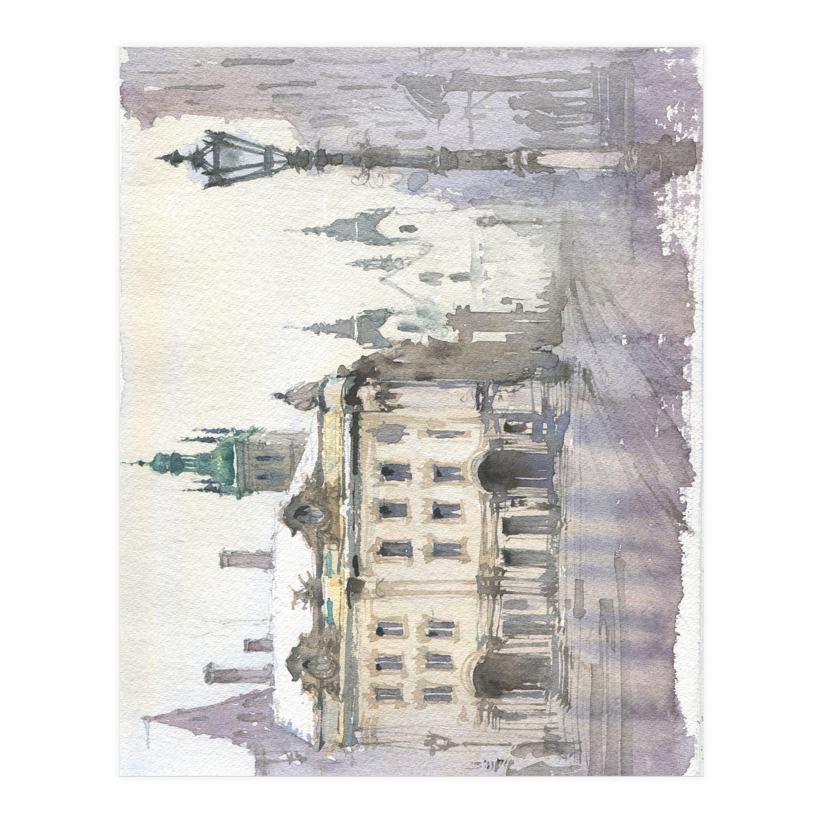 Romantic cityscape  (Print Only)