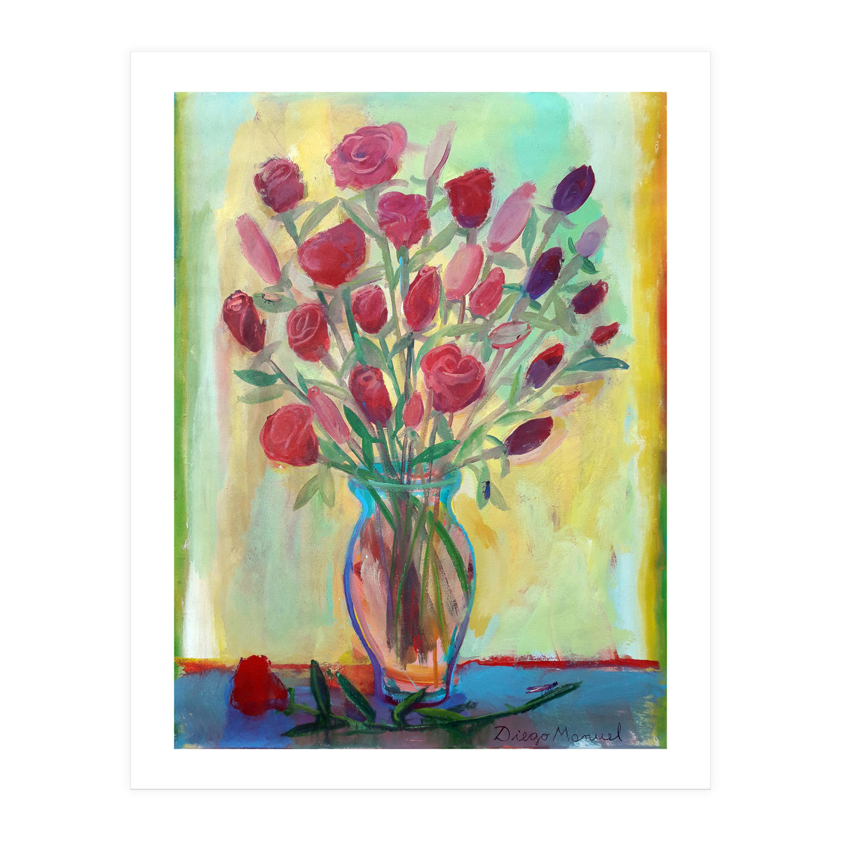 Flores Rojas 4 (Print Only)