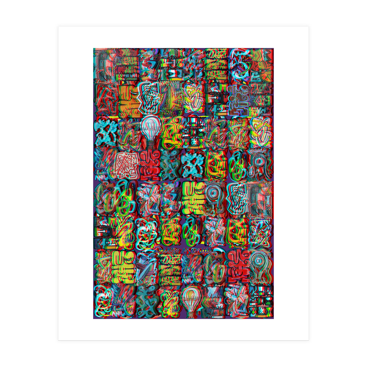 Formas 14 34 3d And Graffiti 3 (Print Only)