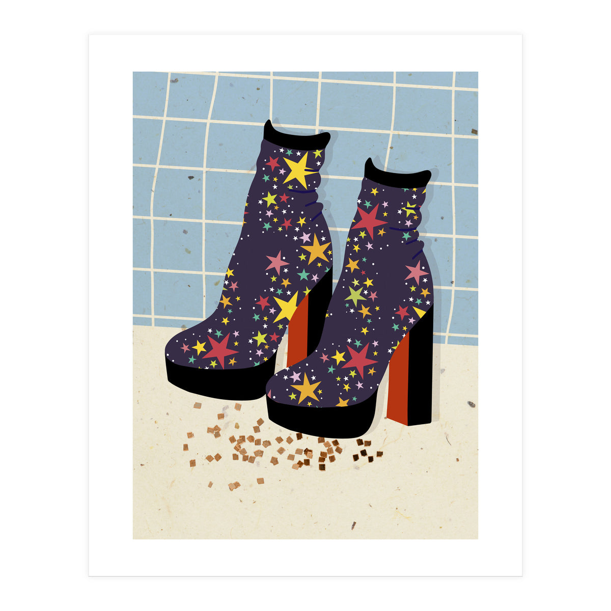 Starry Disco Shoes (Print Only)