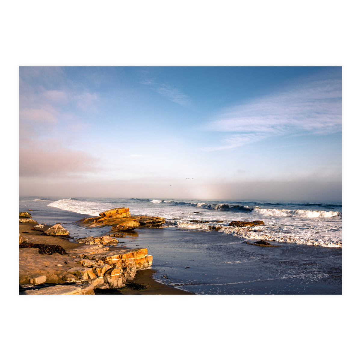 Foggy Beach (Print Only)