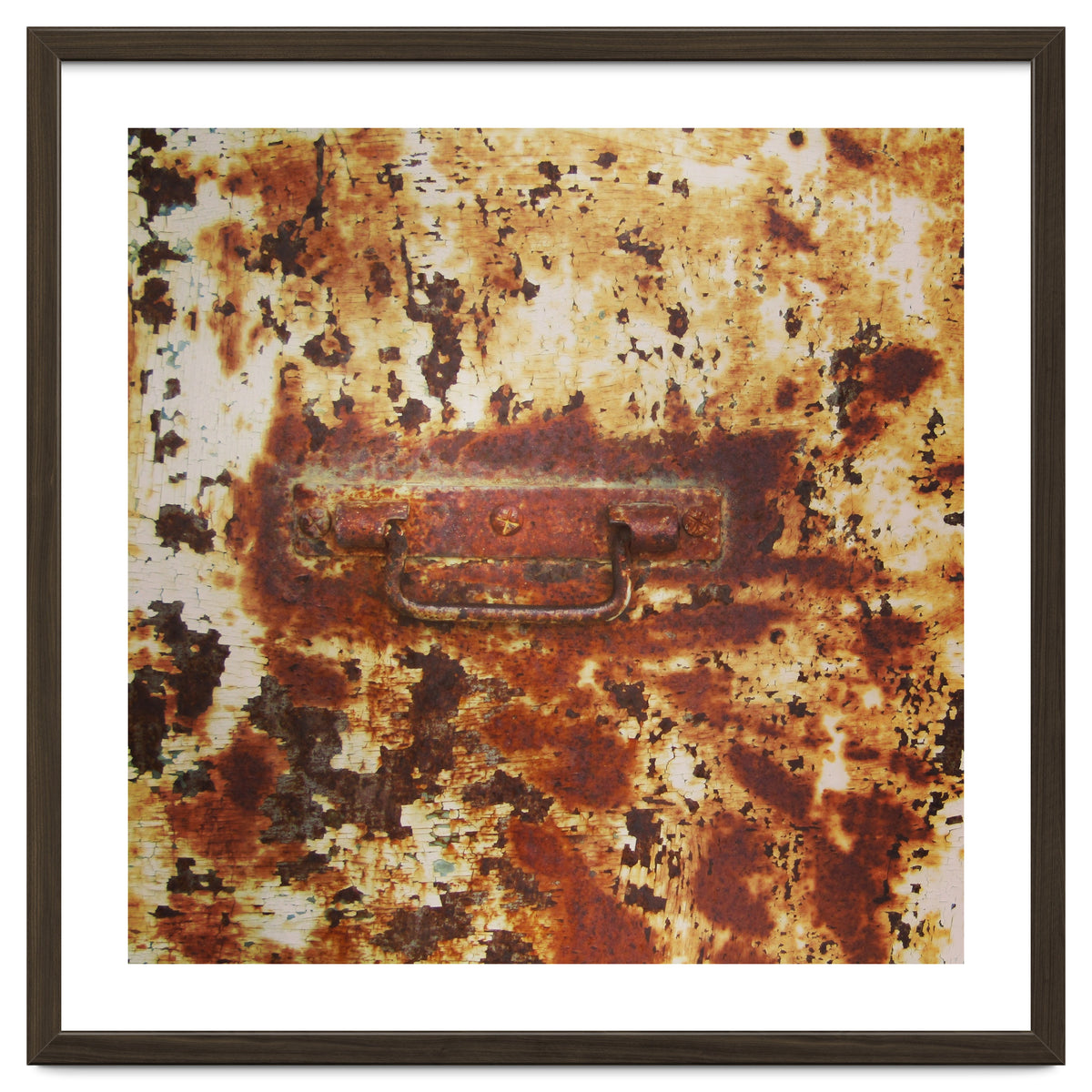 Rusty metal door