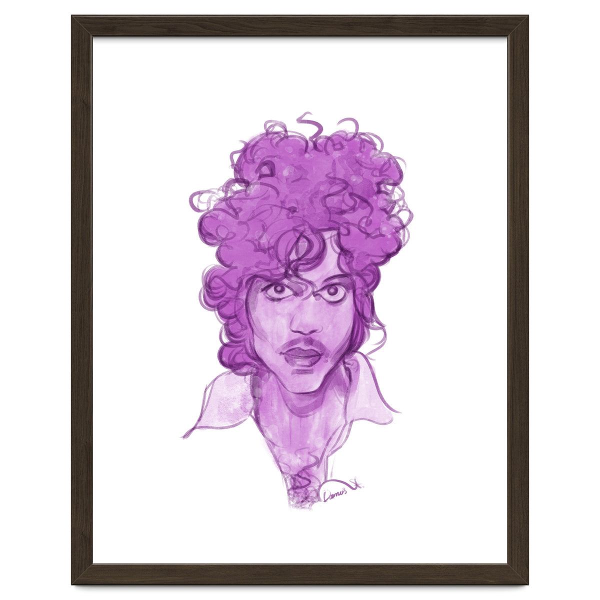 Prince Watercolor illustration