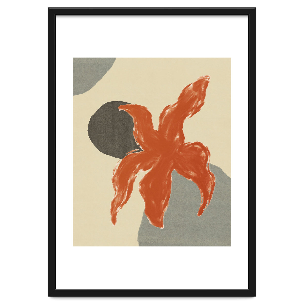 Wobbly Sea Star On Rocks \\ Abstract Composition