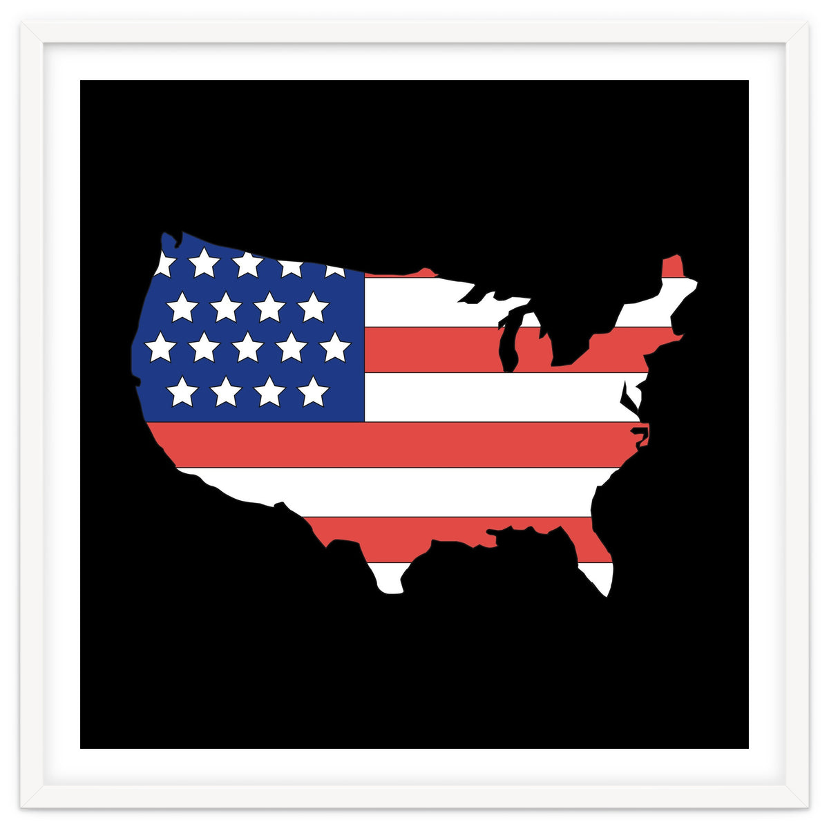 4th Of July, Patriot USA Map