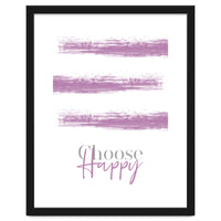 Text Art CHOOSE HAPPY | pink