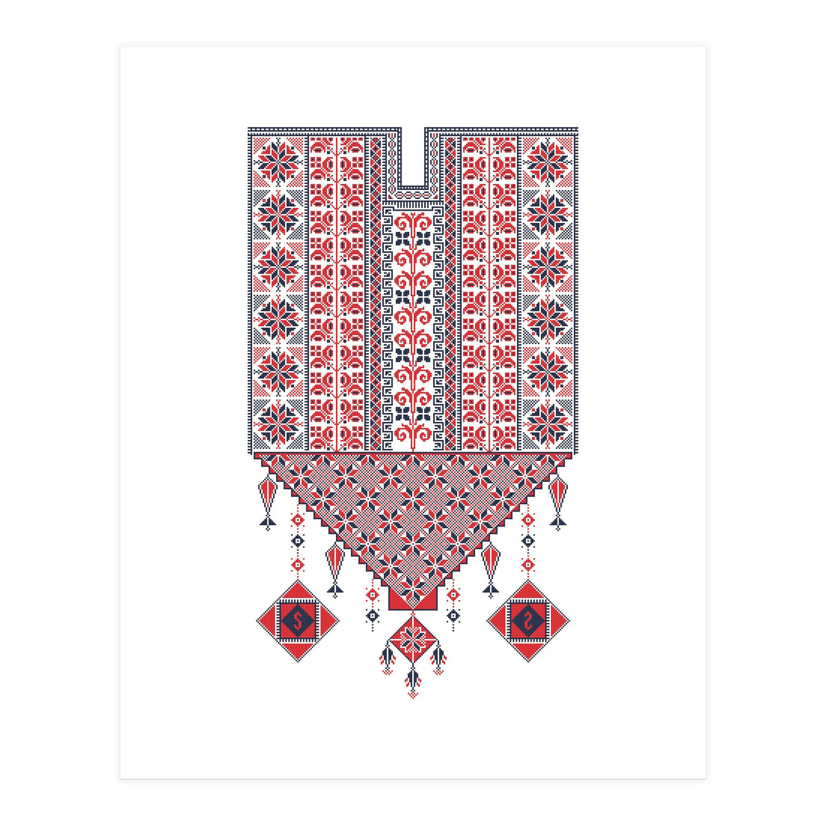 Tatreez Ornament 17 (Print Only)