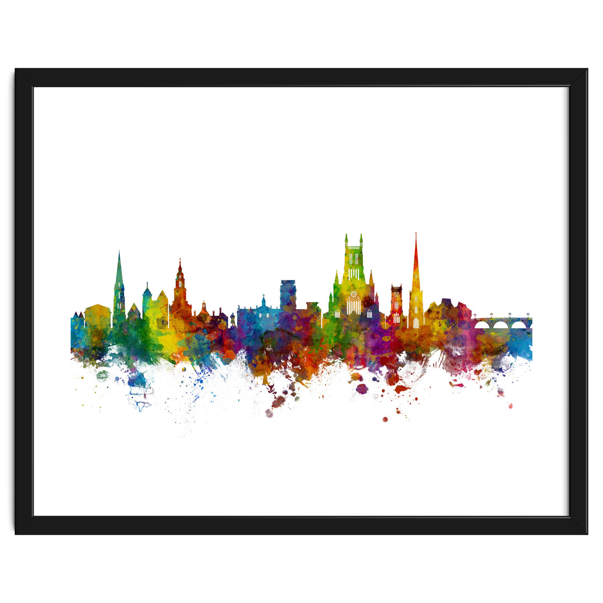 Worcester England Skyline