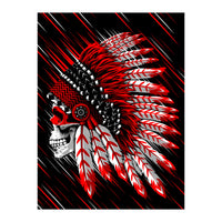 Skull indian chief (Print Only)