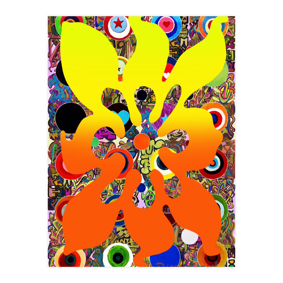 Fuego Y Graffiti 80 (Print Only)