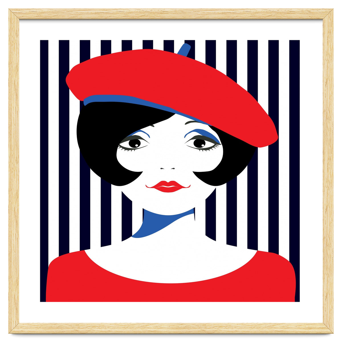 Retro French Young Woman