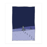 Dogs in Winter Night (Print Only) thumbnail