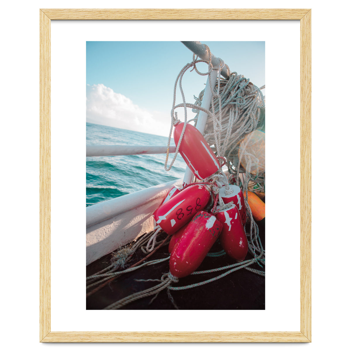 Buoys on a fishing boat