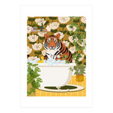 Tiger in Retro Bathroom (Print Only) thumbnail